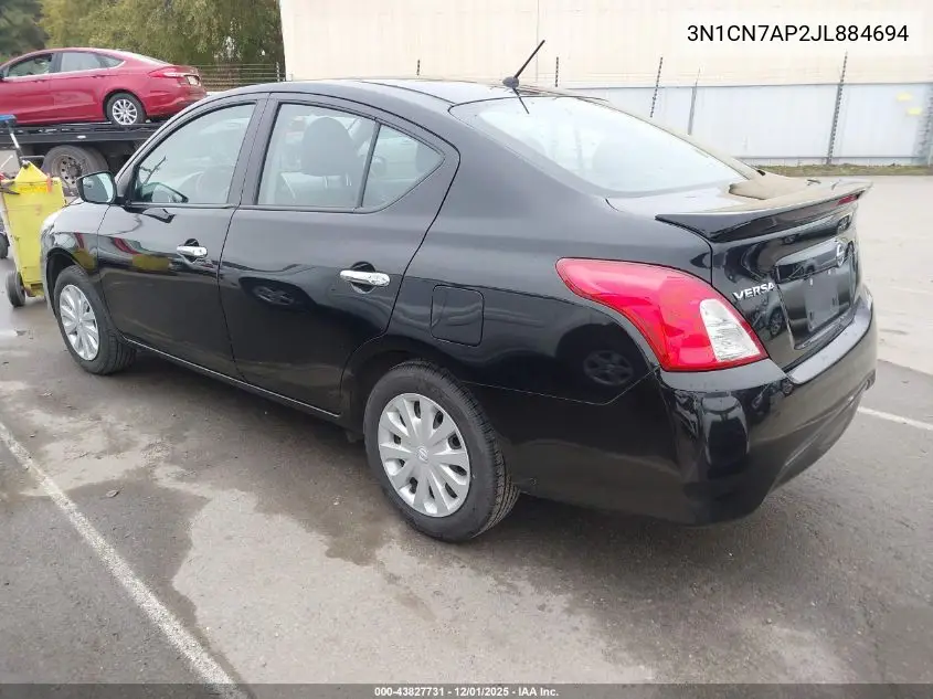 3N1CN7AP2JL884694 2018 Nissan Versa 1.6 Sv