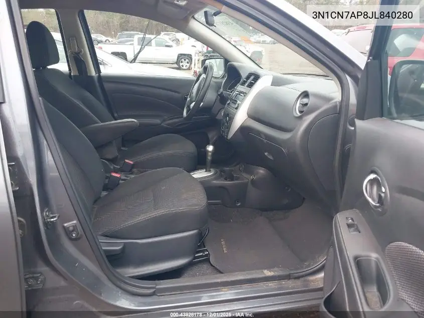 3N1CN7AP8JL840280 2018 Nissan Versa 1.6 Sv