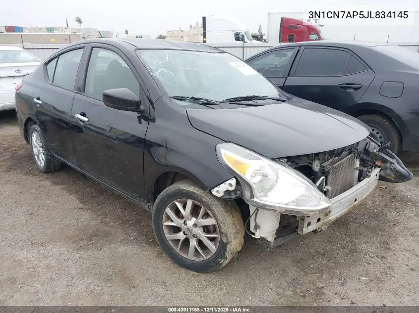 3N1CN7AP5JL834145 2018 Nissan Versa 1.6 Sv