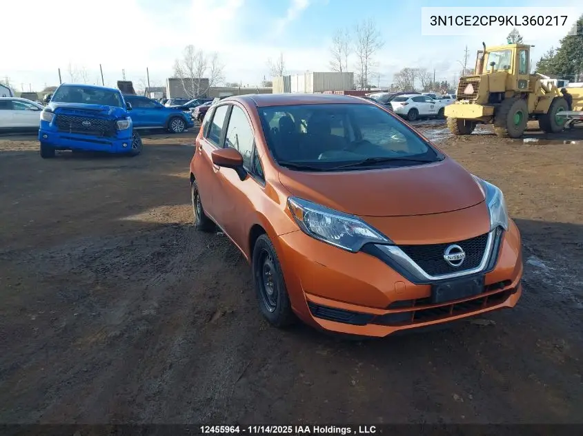 3N1CE2CP9KL360217 2019 Nissan Versa