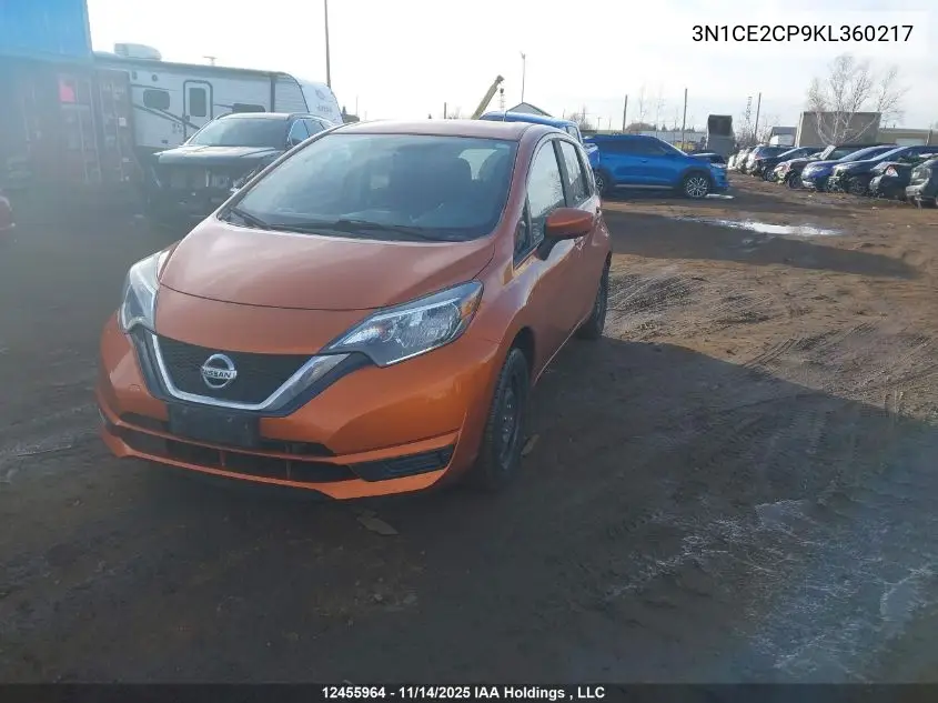 3N1CE2CP9KL360217 2019 Nissan Versa