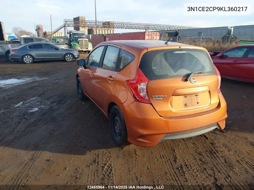 3N1CE2CP9KL360217 2019 Nissan Versa