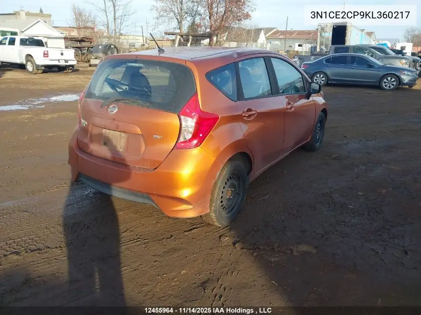 3N1CE2CP9KL360217 2019 Nissan Versa
