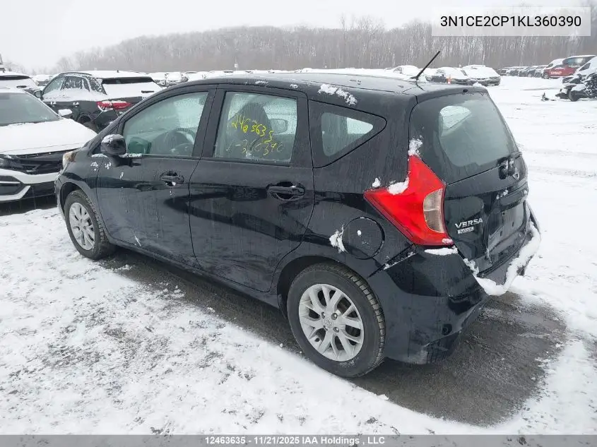 3N1CE2CP1KL360390 2019 Nissan Versa Note S/Sr/Sv