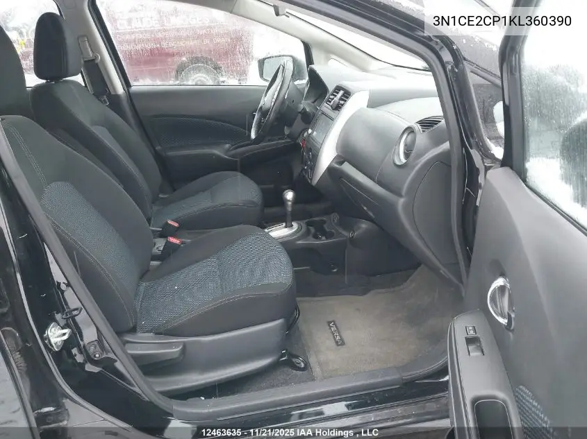 3N1CE2CP1KL360390 2019 Nissan Versa Note S/Sr/Sv