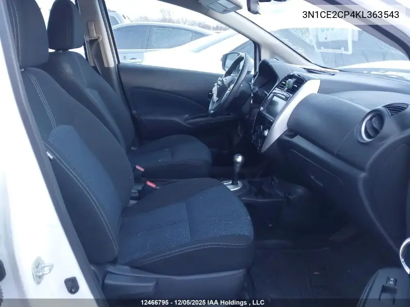 3N1CE2CP4KL363543 2019 Nissan Versa Note S/Sv