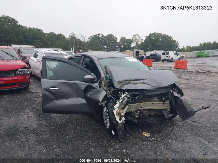 2019 Nissan Versa 1.6 Sv VIN: 3N1CN7AP6KL813323 Lot: 40447094