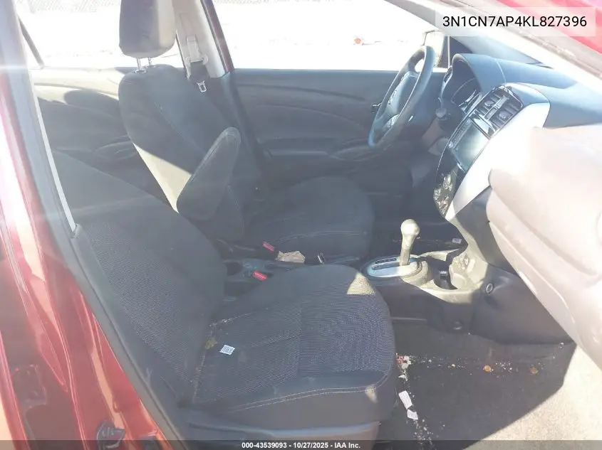 3N1CN7AP4KL827396 2019 Nissan Versa 1.6 Sv
