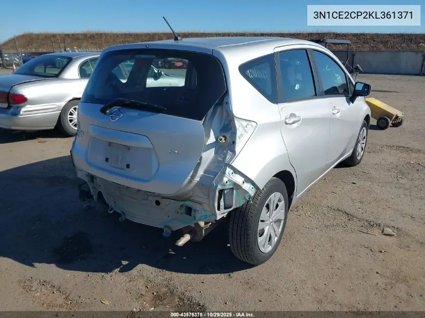 3N1CE2CP2KL361371 2019 Nissan Versa Note Sv