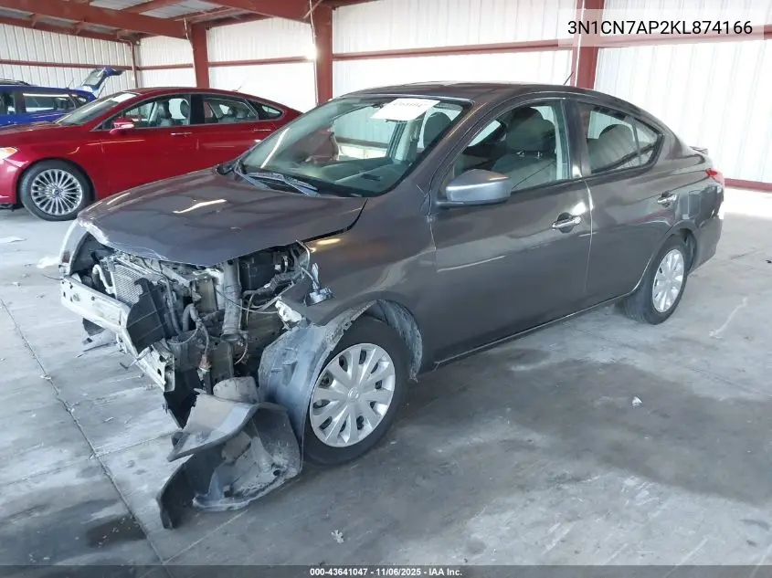 3N1CN7AP2KL874166 2019 Nissan Versa 1.6 Sv