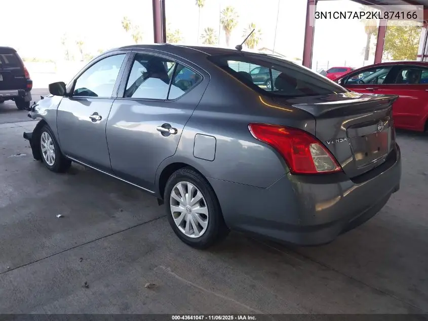 3N1CN7AP2KL874166 2019 Nissan Versa 1.6 Sv