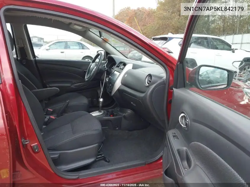 3N1CN7AP5KL842179 2019 Nissan Versa 1.6 Sv
