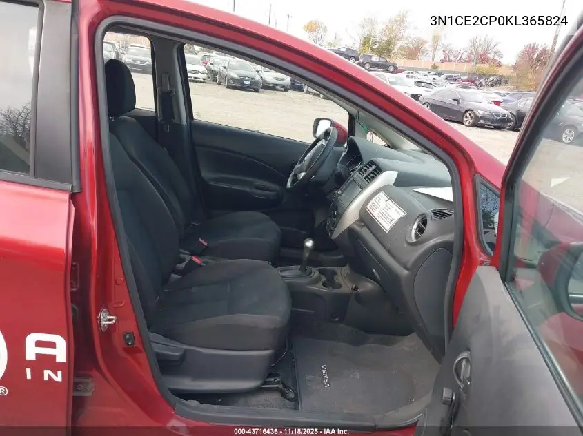 3N1CE2CP0KL365824 2019 Nissan Versa Note S