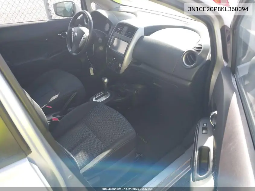 3N1CE2CP8KL360094 2019 Nissan Versa Note Sv