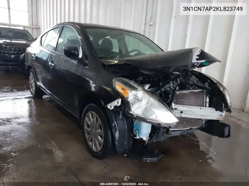 3N1CN7AP2KL823749 2019 Nissan Versa 1.6 Sv