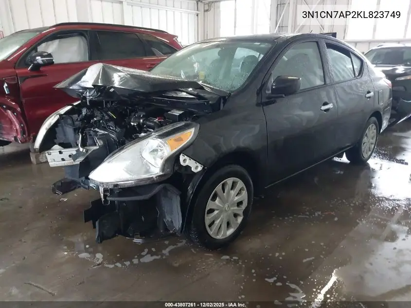 3N1CN7AP2KL823749 2019 Nissan Versa 1.6 Sv