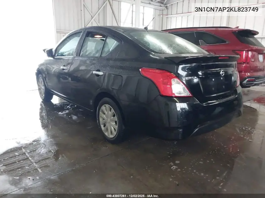 3N1CN7AP2KL823749 2019 Nissan Versa 1.6 Sv