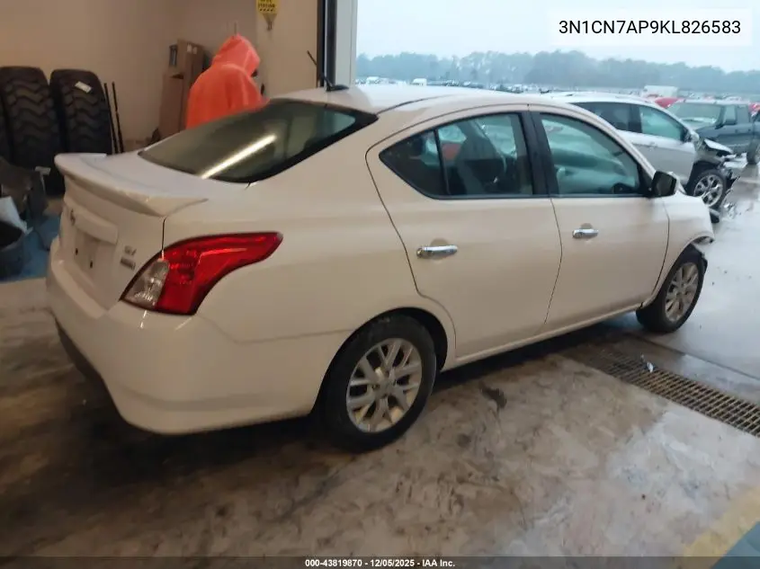 3N1CN7AP9KL826583 2019 Nissan Versa 1.6 Sv