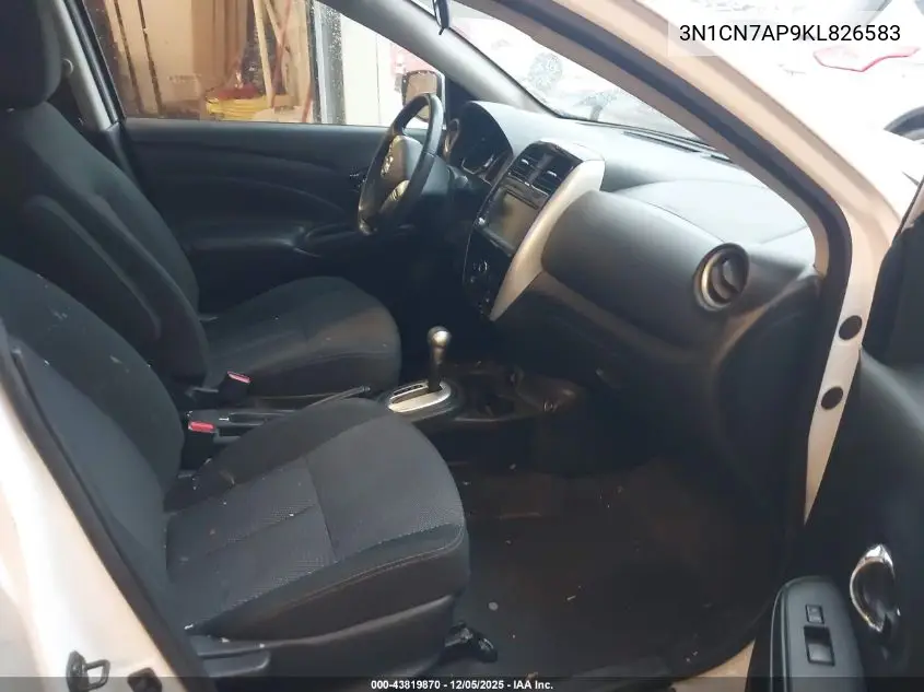 3N1CN7AP9KL826583 2019 Nissan Versa 1.6 Sv