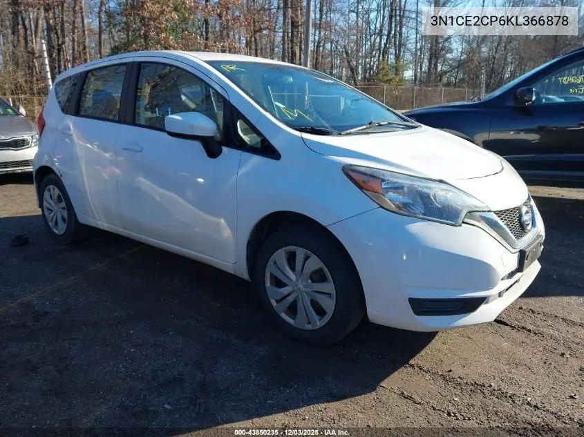 3N1CE2CP6KL366878 2019 Nissan Versa Note Sv