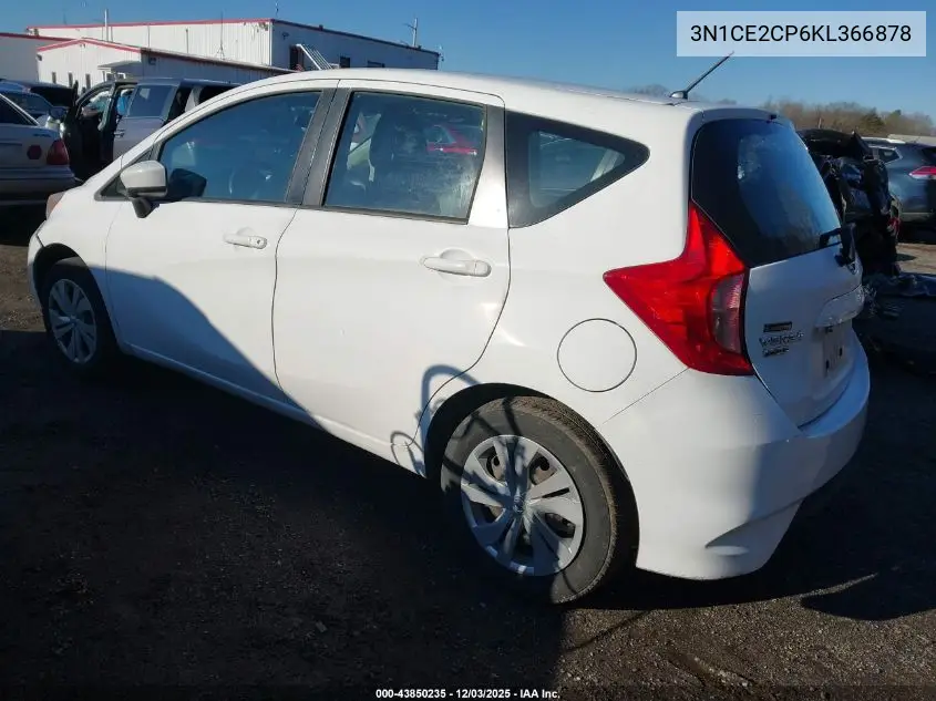 3N1CE2CP6KL366878 2019 Nissan Versa Note Sv