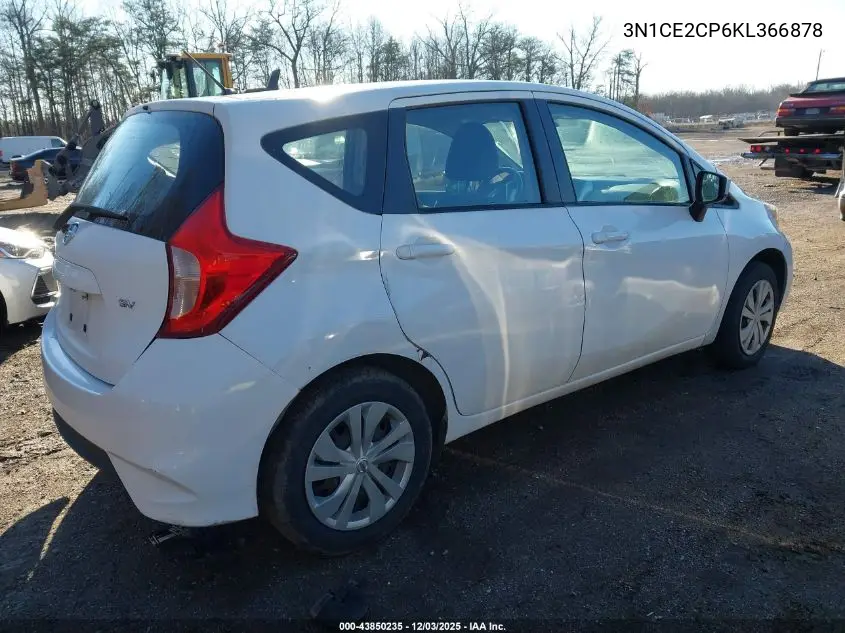 3N1CE2CP6KL366878 2019 Nissan Versa Note Sv