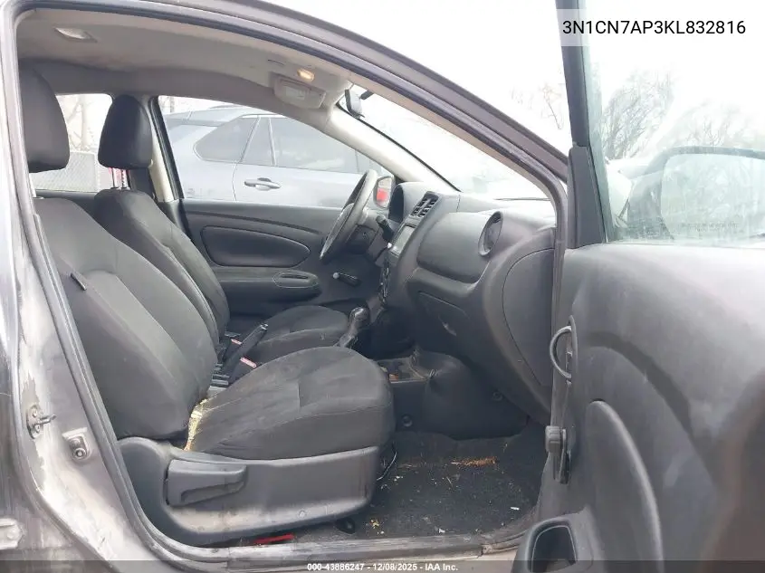 3N1CN7AP3KL832816 2019 Nissan Versa 1.6 S