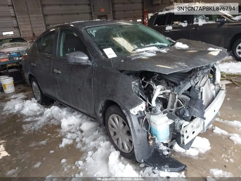 3N1CN7AP8KL876794 2019 Nissan Versa 1.6 Sv