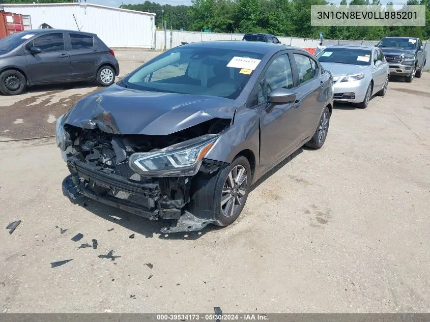 2020 Nissan Versa Sv Xtronic Cvt VIN: 3N1CN8EV0LL885201 Lot: 39534173