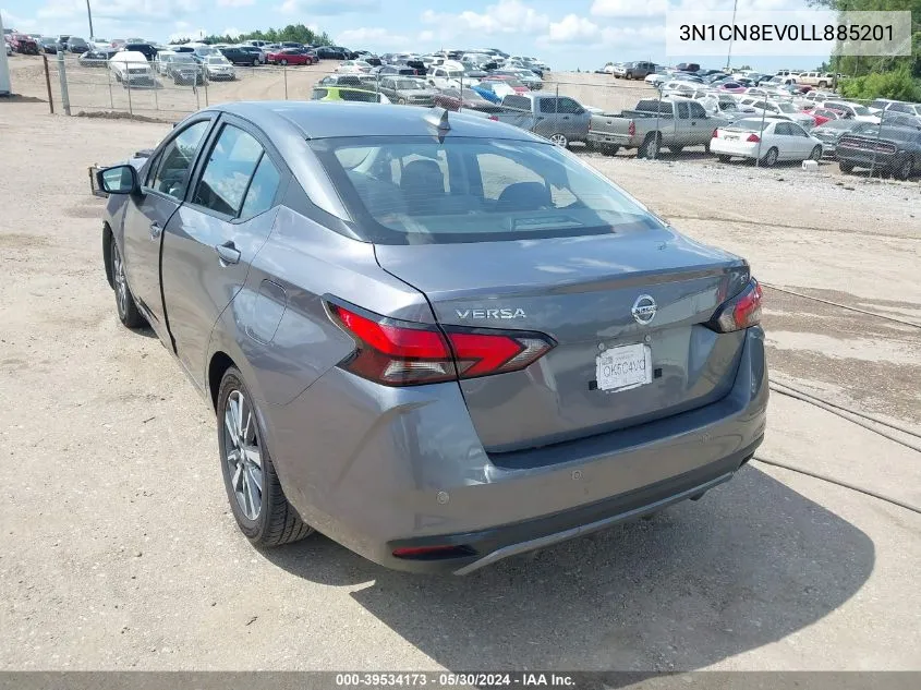 2020 Nissan Versa Sv Xtronic Cvt VIN: 3N1CN8EV0LL885201 Lot: 39534173