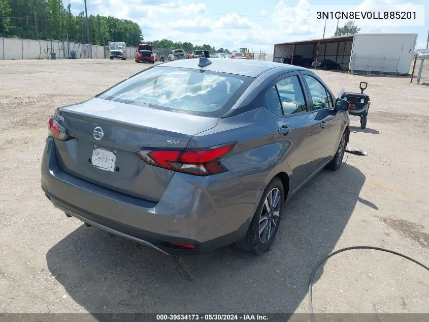 2020 Nissan Versa Sv Xtronic Cvt VIN: 3N1CN8EV0LL885201 Lot: 39534173