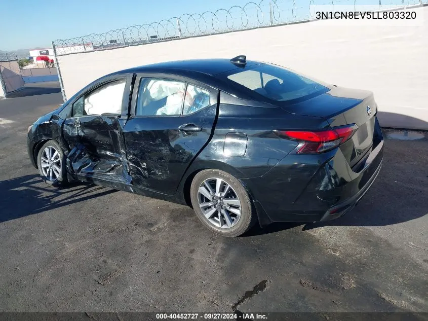 2020 Nissan Versa Sv Xtronic Cvt VIN: 3N1CN8EV5LL803320 Lot: 40452727