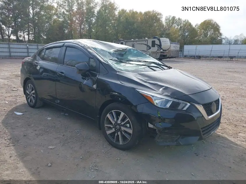 3N1CN8EV8LL801075 2020 Nissan Versa Sv Xtronic Cvt