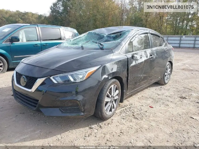 3N1CN8EV8LL801075 2020 Nissan Versa Sv Xtronic Cvt