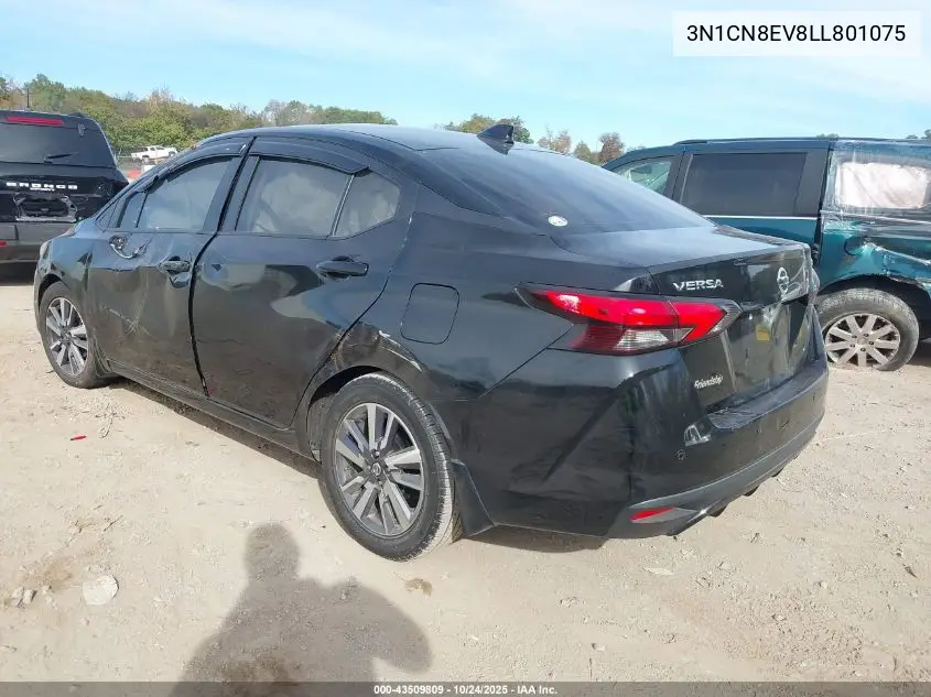 3N1CN8EV8LL801075 2020 Nissan Versa Sv Xtronic Cvt