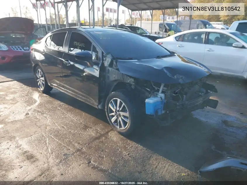3N1CN8EV3LL810542 2020 Nissan Versa Sv Xtronic Cvt