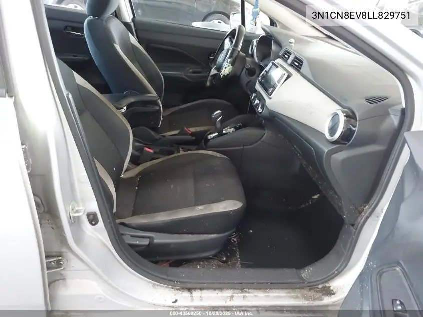 3N1CN8EV8LL829751 2020 Nissan Versa Sv Xtronic Cvt