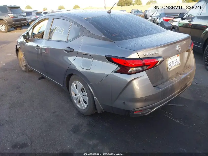 3N1CN8BV1LL838246 2020 Nissan Versa S 5-Speed Manual Transmission