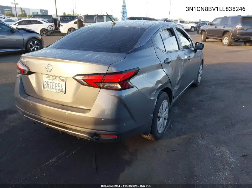3N1CN8BV1LL838246 2020 Nissan Versa S 5-Speed Manual Transmission