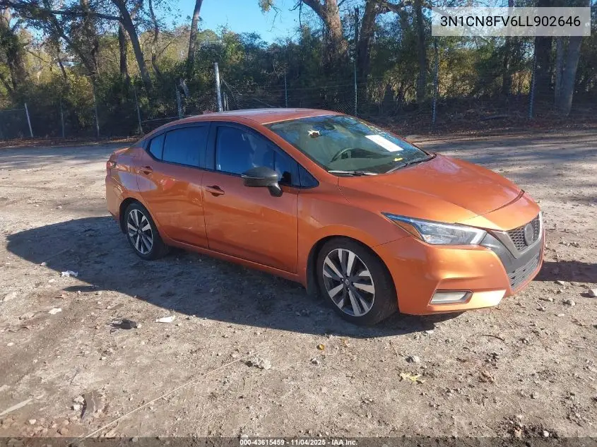 3N1CN8FV6LL902646 2020 Nissan Versa Sr Xtronic Cvt