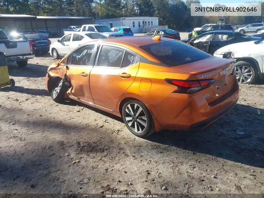 3N1CN8FV6LL902646 2020 Nissan Versa Sr Xtronic Cvt