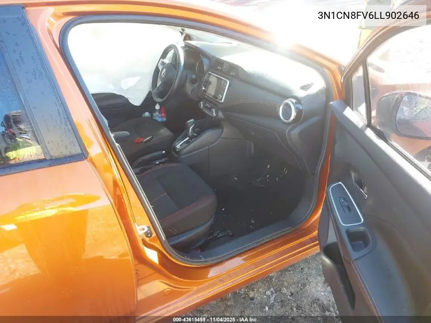 3N1CN8FV6LL902646 2020 Nissan Versa Sr Xtronic Cvt
