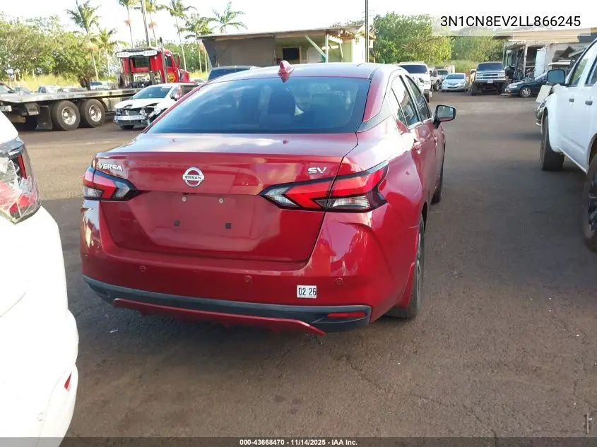 3N1CN8EV2LL866245 2020 Nissan Versa Sv Xtronic Cvt