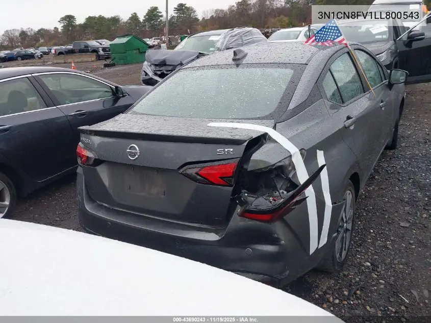3N1CN8FV1LL800543 2020 Nissan Versa Sr Xtronic Cvt