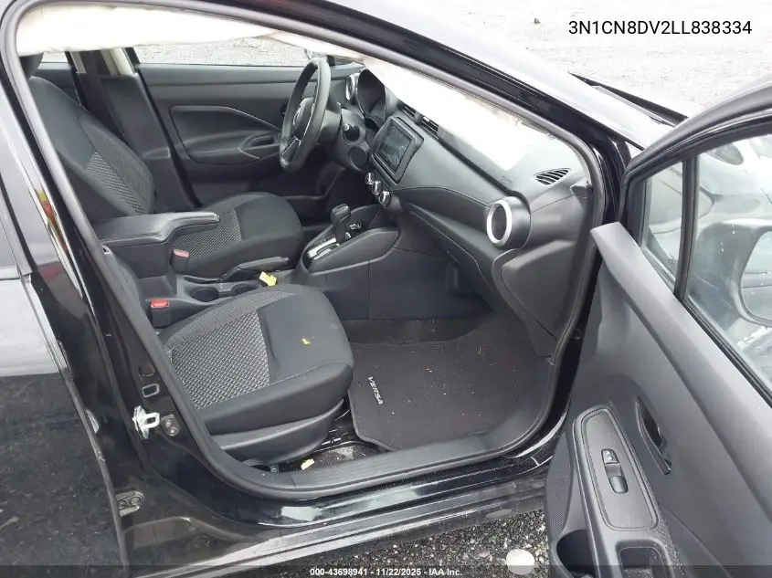 3N1CN8DV2LL838334 2020 Nissan Versa S Xtronic Cvt