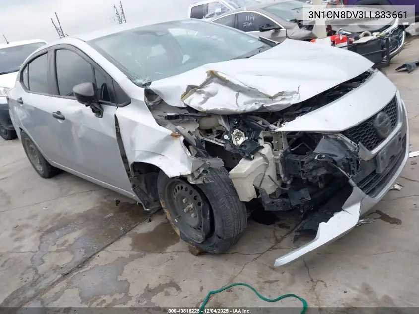 3N1CN8DV3LL833661 2020 Nissan Versa S Xtronic Cvt