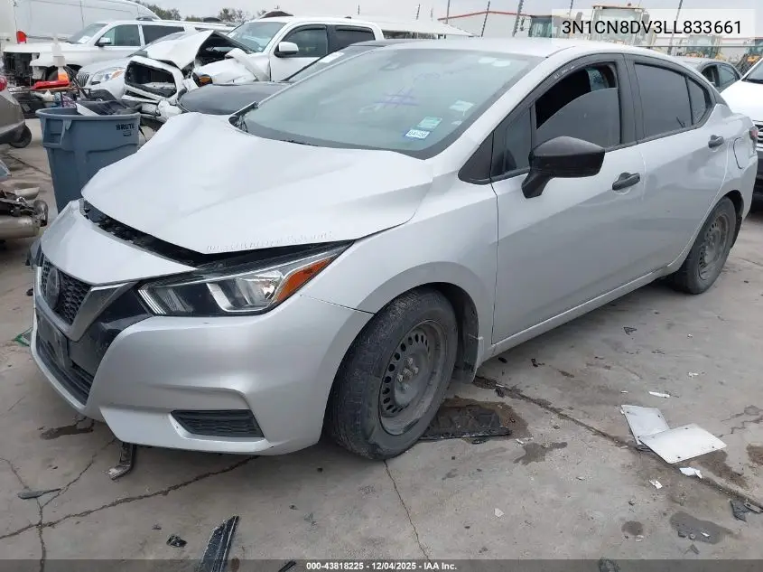 3N1CN8DV3LL833661 2020 Nissan Versa S Xtronic Cvt
