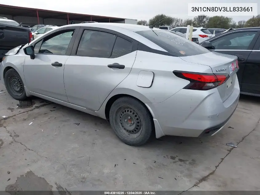 3N1CN8DV3LL833661 2020 Nissan Versa S Xtronic Cvt