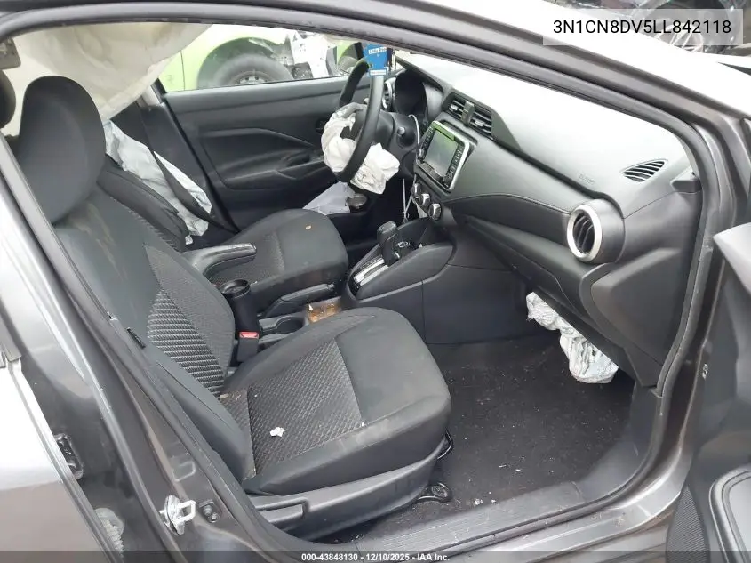 3N1CN8DV5LL842118 2020 Nissan Versa S Xtronic Cvt