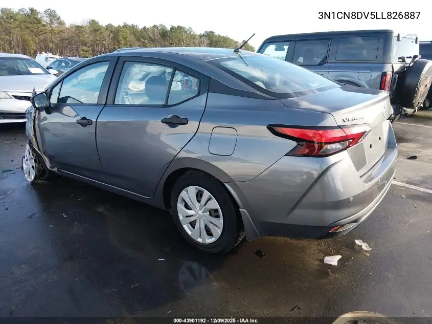3N1CN8DV5LL826887 2020 Nissan Versa S Xtronic Cvt